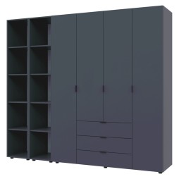 Комплект шаф для одягу Doros Гелар (3 шт.) 231,4х49,5х203,4 Графіт