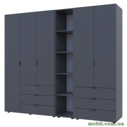 Комплект шаф для одягу Doros Гелар (3 шт.) 231,9х49,5х203,4 Графіт