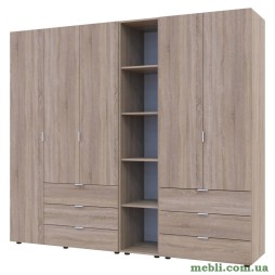 Комплект шаф для одягу Doros Гелар (3 шт.) 231,9х49,5х203,4 Дуб сонома