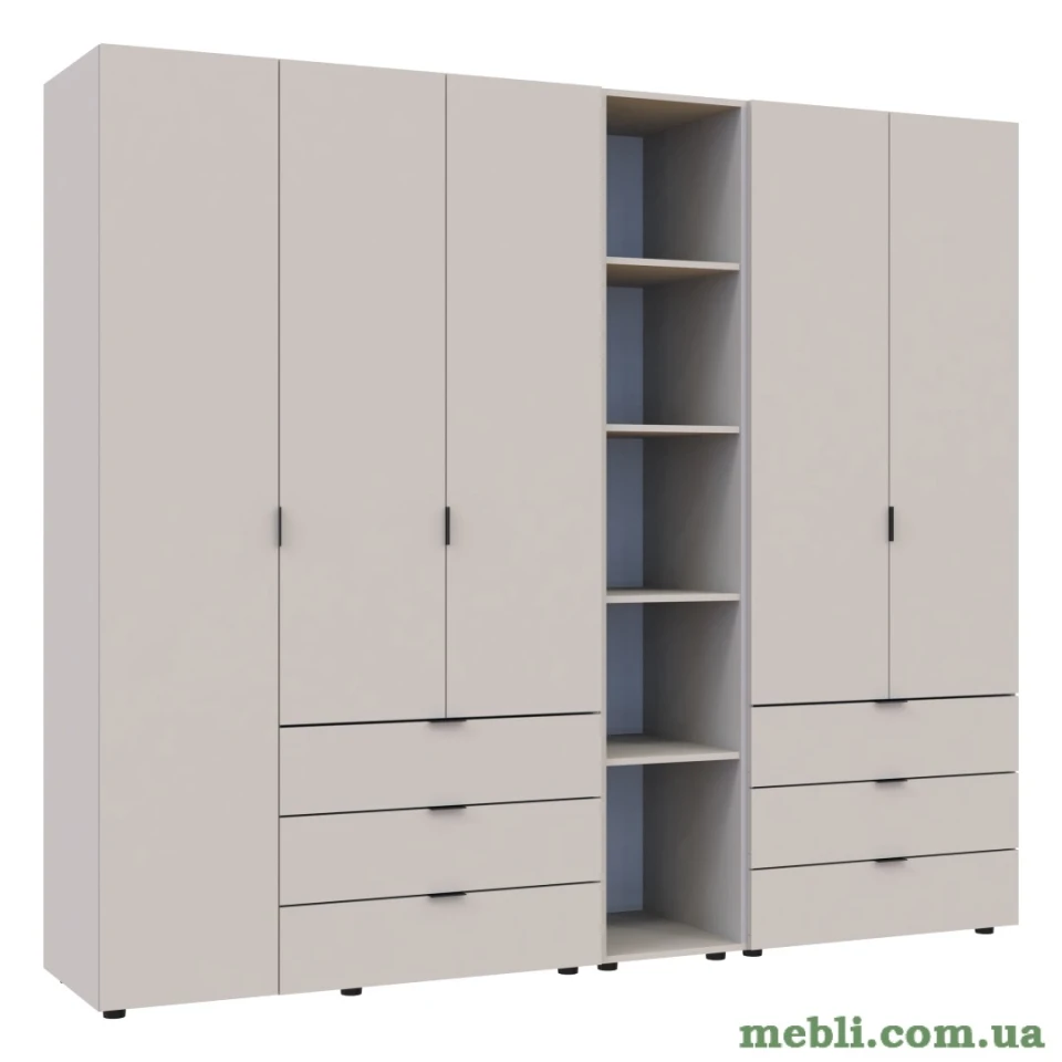 Комплект шаф для одягу Doros Гелар (3 шт.) 231,9х49,5х203,4 Кашемір