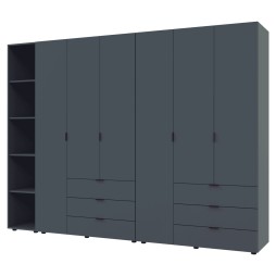 Комплект шаф для одягу Doros Гелар (3 шт.) 270,6х49,5х203,4 Графіт