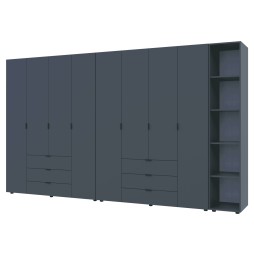 Комплект шаф для одягу Doros Гелар (3 шт.) 348,2х49,5х203,4 Графіт