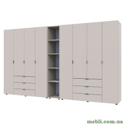 Комплект шаф для одягу Doros Гелар (3 шт.) 348,2х49,5х203,4 Кашемір