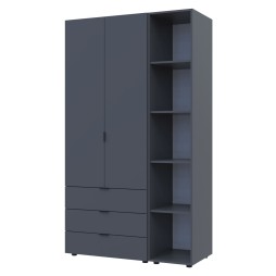 Комплект шаф для одягу Doros Гелар (2 шт.) 115,7х49,5х203,4 Графіт