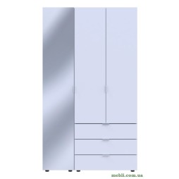 Комплект шаф для одягу Doros Гелар (2 шт.) 116,5х49,5х203,4 Дзеркало/Білий