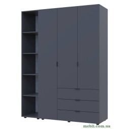 Комплект шаф для одягу Doros Гелар (2 шт.) 154,4х49,5х203,4 Графіт