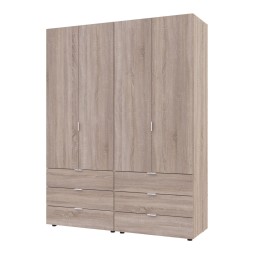 Комплект шаф для одягу Doros Гелар (2 шт.) 155х49,5х203,4 Дуб сонома