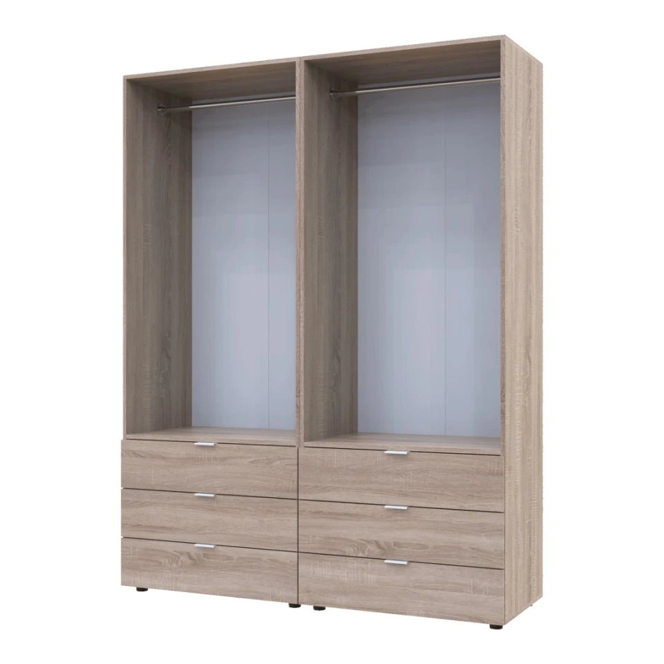 Комплект шаф для одягу Doros Гелар (2 шт.) 155х49,5х203,4 Дуб сонома