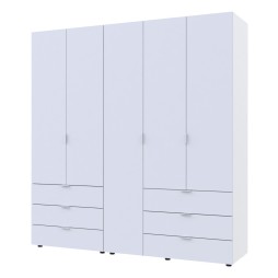 Комплект шаф для одягу Doros Гелар (2 шт.) 193,7х49,5х203,4 Білий