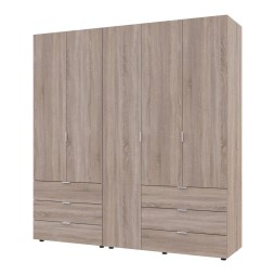 Комплект шаф для одягу Doros Гелар (2 шт.) 193,7х49,5х203,4 Дуб сонома
