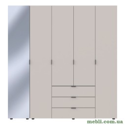 Комплект шаф для одягу Doros Гелар (2 шт.) 194х49,5х203,4 Дзеркало/Кашемір