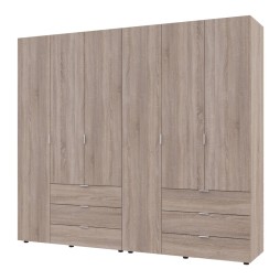Комплект шаф для одягу Doros Гелар (2 шт.) 232,4х49,5х203,4 Дуб сонома