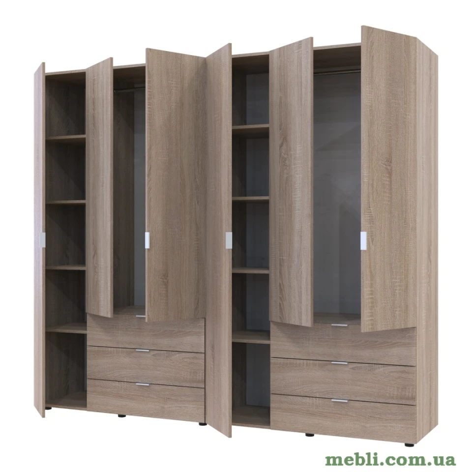 Комплект шаф для одягу Doros Гелар (2 шт.) 232,4х49,5х203,4 Дуб сонома