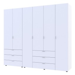 Комплект шаф для одягу Doros Гелар (2 шт.) 232,5х49,5х203,4 Білий