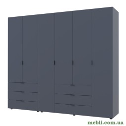 Комплект шаф для одягу Doros Гелар (2 шт.) 232,5х49,5х203,4 Графіт