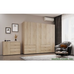 Комплект шаф для одягу Doros Гелар (2 шт.) 232,5х49,5х203,4 Дуб сонома