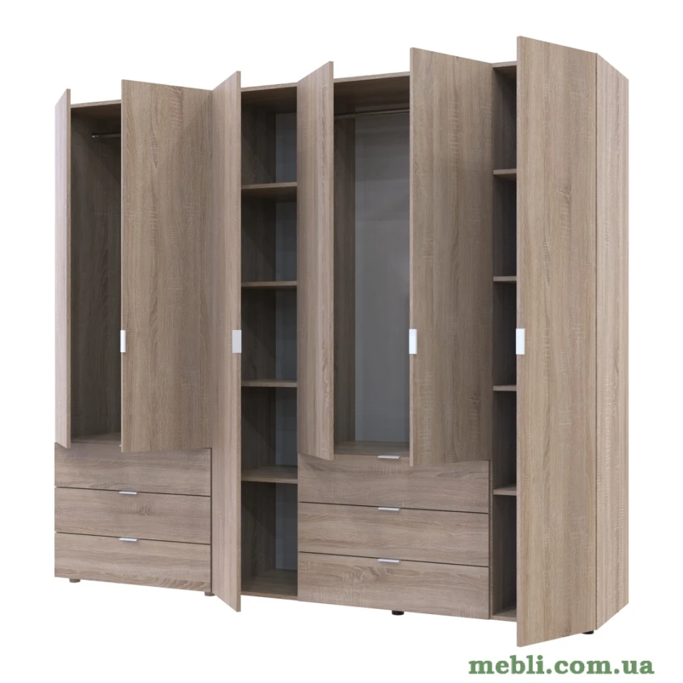 Комплект шаф для одягу Doros Гелар (2 шт.) 232,5х49,5х203,4 Дуб сонома