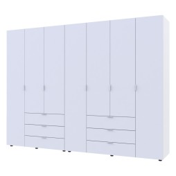 Комплект шаф для одягу Doros Гелар (2 шт.) 271,2х49,5х203,4 Білий