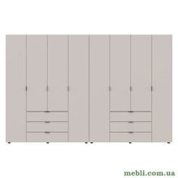 Комплект шаф для одягу Doros Гелар (2 шт.) 310х49,5х203,4 Кашемір