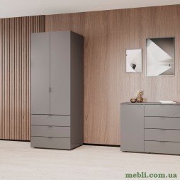 Шафа розпашна для одягу Doros Гелар 77,5х49,5х203,4 Графіт