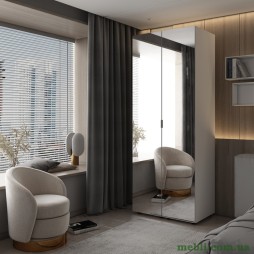 Комплект пеналів для одягу Doros Гелар (2 шт.) 78х49,5х203,4 2 Дзеркала/Білий