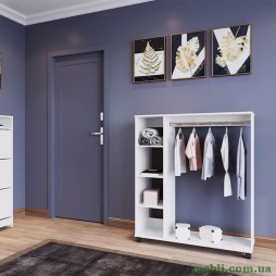 Гардеробна стійка Doros Д1 100х41,6х129,4 Білий