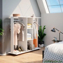 Гардеробна стійка Doros Д3 130х40,6х121 Білий