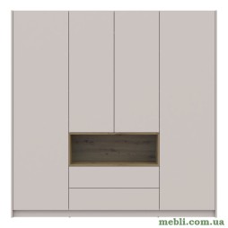 Шафа для одягу з нішою Doros Дейл 206х52х220 Кашемір/Дуб артизан