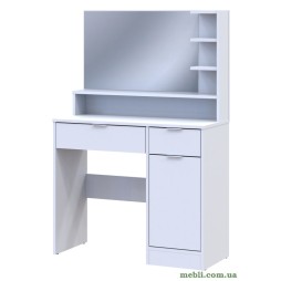 Туалетний столик з дзеркалом Doros Естель 90х38х135 Білий