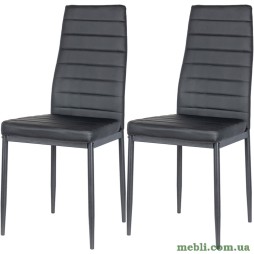 Комплект стільців у кухню Doros Зіта (2 шт.) 42х54х96 Чорний