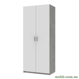 Шафа розпашна для одягу Doros Кен 90х52х210 Білий/Бетон