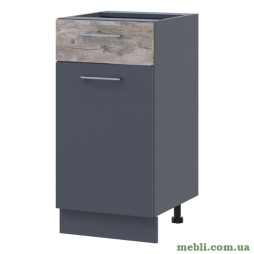 Кухонний модуль нижній Doros Лея НЯ82_40 40х46,6х82 Графіт/Дуб клондайк