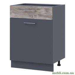 Кухонний модуль нижній Doros Лея НЯ82_Ш60 права 60х46,6х82 Графіт/Дуб клондайк