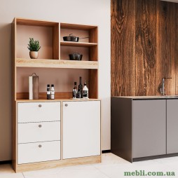 Міні-кухня Doros Лея ДСП 100х43х171 Дуб сонома/Білий