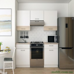 Кухня модульна Лея Doros 180х60х250 Білий/Дуб сонома