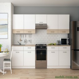 Кухня модульна Лея Doros 300х60х250 Білий/Дуб сонома