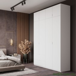 Шафа розпашна с антресолью Doros Лукас 160х50х240 Білий