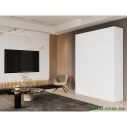 Шафа розпашна с антресолью Doros Лукас 180х50х240 Білий