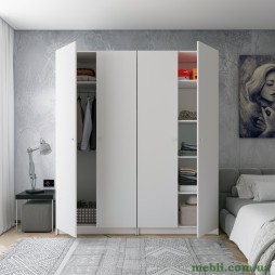 Комплект шаф для одягу з полицями Doros Промо (2 шт.) 180х48х204 Білий