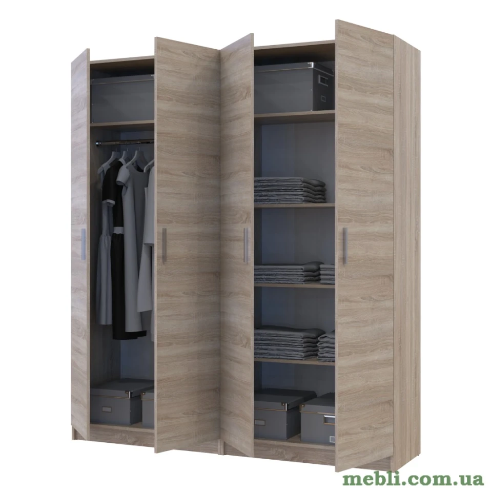 Комплект шаф для одягу з полицями Doros Промо (2 шт.) 180х48х204 Дуб сонома