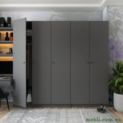 Комплект шаф для одягу Doros Промо (2 шт.) 225х48х204 Графіт