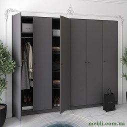 Комплект шаф для одягу Doros Промо (2 шт.) 270х48х204 Графіт