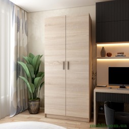 Шафа розпашна для одягу Doros Промо 90х48х204 Дуб сонома