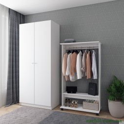 Шафа розпашна з полицями Doros Промо 90х48х204 Білий