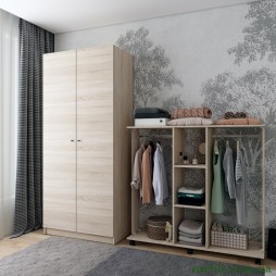 Шафа розпашна з полицями Doros Промо 90х48х204 Дуб сонома