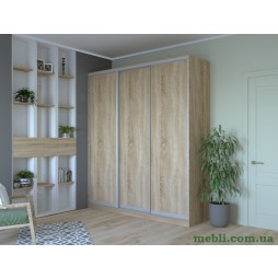Шафа-купе трьохдверна Doros Сіті 24 208х60х240 Дуб сонома