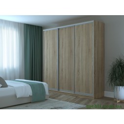 Шафа-купе трьохдверна Doros Сіті 24 238х60х240 Дуб сонома