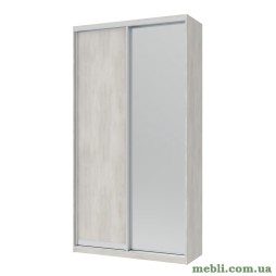 Шафа-купе двохдверна Doros Сіті Лайт 120х45х225 Біле дерево/1 Дзеркало