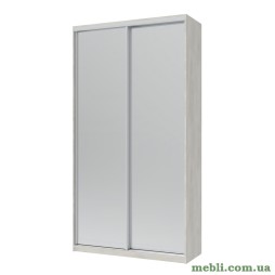 Шафа-купе двохдверна Doros Сіті Лайт 120х45х225 Біле дерево/2 Дзеркала