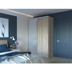 Шафа-купе двохдверна Doros Сіті Лайт 150х45х225 Дуб сонома/1 Дзеркало